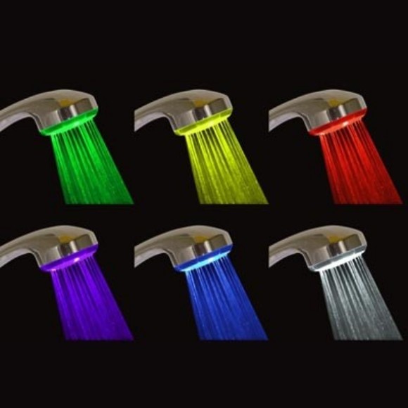 LED Duschkopf 6 farbig