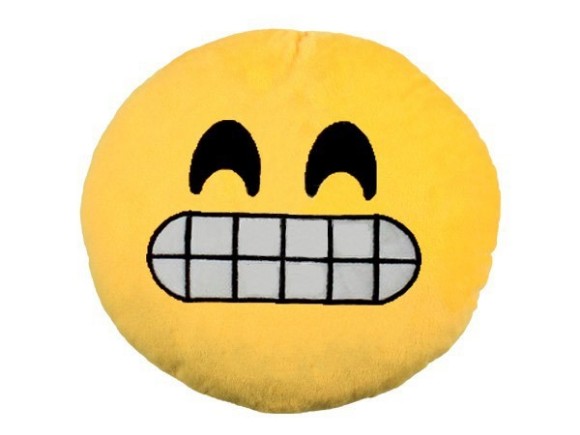 Emoji-Con - Kissen - Grinst