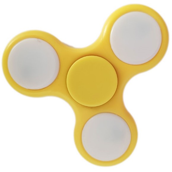 Hand-Spinner, Gelb, LED