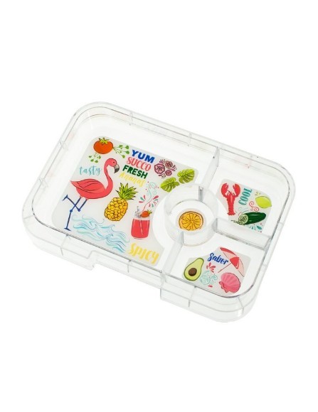 Yumbox Tapas Inlay Flamingo - 4 Fächer