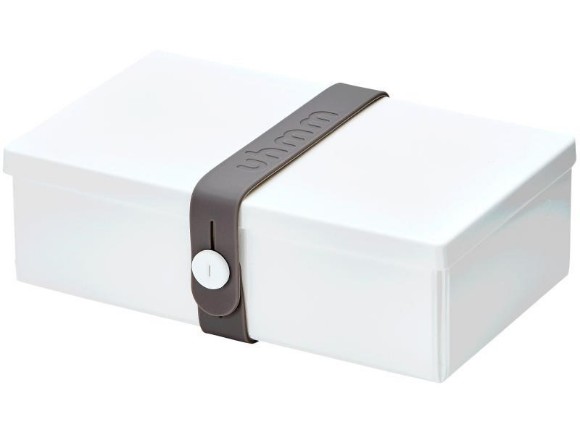 Uhmm Box Lunchbox No. 01 Weiss/Grau