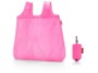 Reisenthel Tasche Mini Maxi Shopper Pocket Black Schwarz Einkaufstasche aus Polyester, Pink