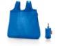 Reisenthel Tasche Mini Maxi Shopper Pocket Black Schwarz Einkaufstasche aus Polyester, Blau