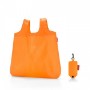 Reisenthel Tasche Mini Maxi Shopper Pocket Black Schwarz Einkaufstasche aus Polyester, Orange