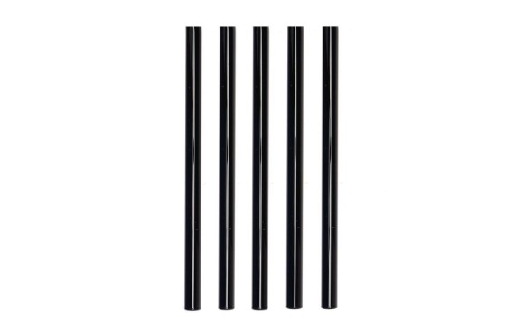 STRAWGANIC Strohalme Glas schwarz